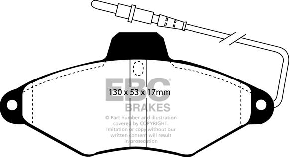 EBC Brakes DP942 - Kit pastiglie freno, Freno a disco autozon.pro