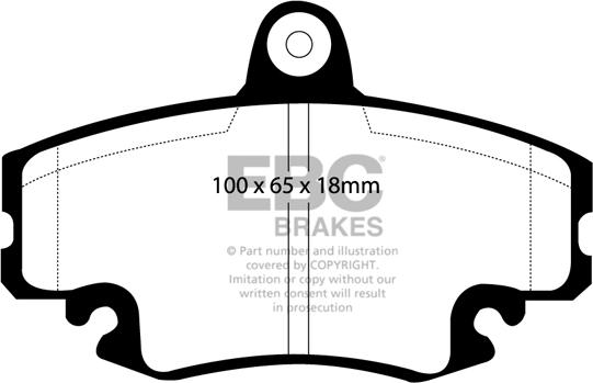 EBC Brakes DP959 - Kit pastiglie freno, Freno a disco autozon.pro