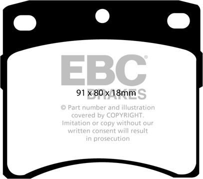 EBC Brakes DP939 - Kit pastiglie freno, Freno a disco autozon.pro