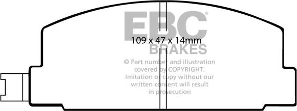 EBC Brakes DP469 - Kit pastiglie freno, Freno a disco autozon.pro