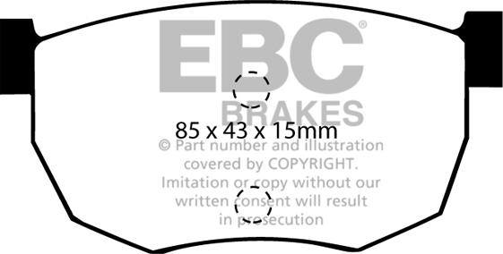 EBC Brakes DP468 - Kit pastiglie freno, Freno a disco autozon.pro