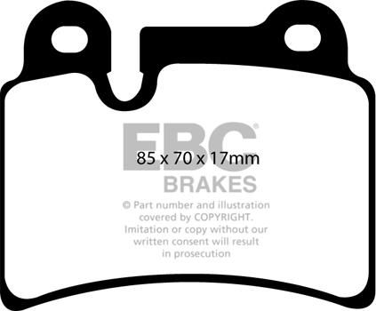 EBC Brakes DP41944R - Kit pastiglie freno, Freno a disco autozon.pro