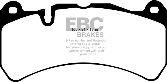 EBC Brakes DP41591R - Kit pastiglie freno, Freno a disco autozon.pro