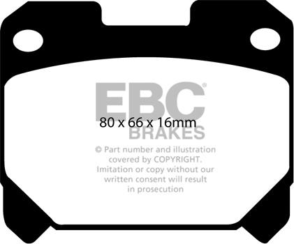 EBC Brakes DP41005R - Kit pastiglie freno, Freno a disco autozon.pro