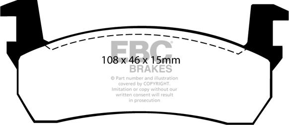 EBC Brakes DP484 - Kit pastiglie freno, Freno a disco autozon.pro