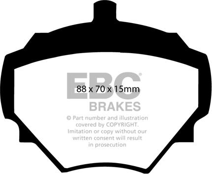 EBC Brakes DP4294R - Kit pastiglie freno, Freno a disco autozon.pro