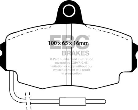 EBC Brakes DP426/4 - Kit pastiglie freno, Freno a disco autozon.pro