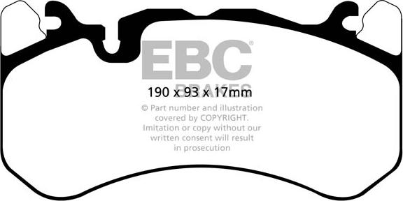 EBC Brakes DP42081R - Kit pastiglie freno, Freno a disco autozon.pro