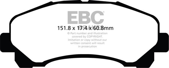 EBC Brakes DP42113R - Kit pastiglie freno, Freno a disco autozon.pro