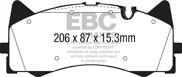 EBC Brakes DP42298R - Kit pastiglie freno, Freno a disco autozon.pro