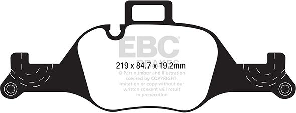 EBC Brakes DP42289R - Kit pastiglie freno, Freno a disco autozon.pro