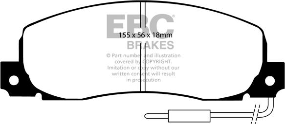 EBC Brakes DP544 - Kit pastiglie freno, Freno a disco autozon.pro