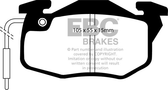 EBC Brakes DP545/2 - Kit pastiglie freno, Freno a disco autozon.pro