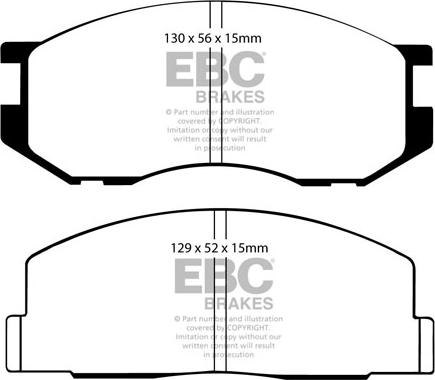 EBC Brakes DP536 - Kit pastiglie freno, Freno a disco autozon.pro