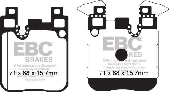 EBC Brakes DP52133NDX - Kit pastiglie freno, Freno a disco autozon.pro