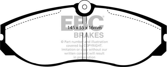 EBC Brakes DP6947 - Kit pastiglie freno, Freno a disco autozon.pro