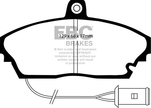 EBC Brakes DP643 - Kit pastiglie freno, Freno a disco autozon.pro