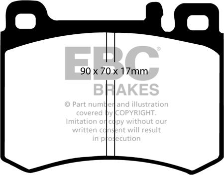 EBC Brakes DP681 - Kit pastiglie freno, Freno a disco autozon.pro