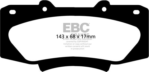 EBC Brakes DP62054 - Kit pastiglie freno, Freno a disco autozon.pro