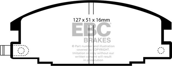 EBC Brakes DP6746 - Kit pastiglie freno, Freno a disco autozon.pro