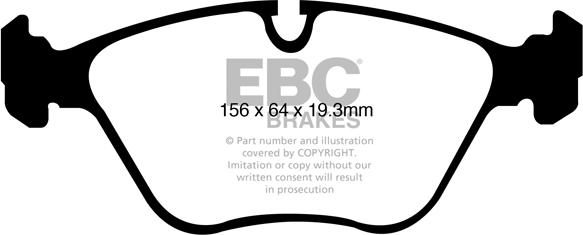 EBC Brakes DP1994 - Kit pastiglie freno, Freno a disco autozon.pro