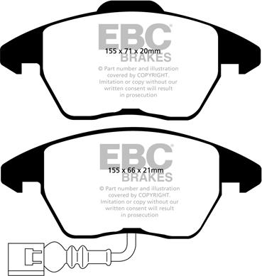 EBC Brakes DP91945 - Kit pastiglie freno, Freno a disco autozon.pro