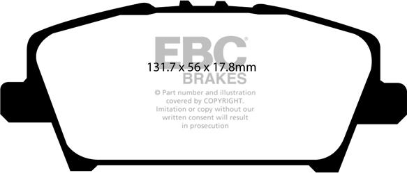 EBC Brakes DP1901 - Kit pastiglie freno, Freno a disco autozon.pro