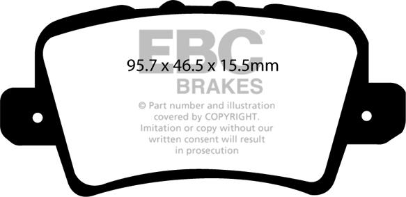 EBC Brakes DP1902 - Kit pastiglie freno, Freno a disco autozon.pro