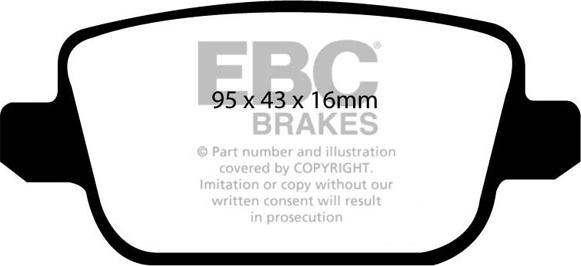 EBC Brakes DP1933 - Kit pastiglie freno, Freno a disco autozon.pro