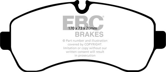 EBC Brakes DP1928 - Kit pastiglie freno, Freno a disco autozon.pro