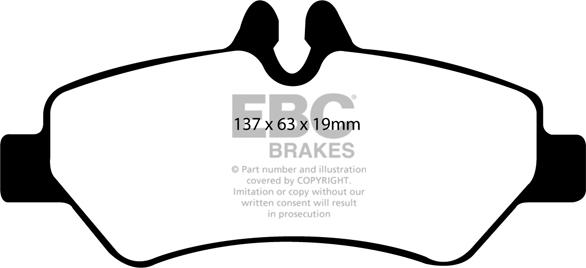 EBC Brakes DP1927 - Kit pastiglie freno, Freno a disco autozon.pro