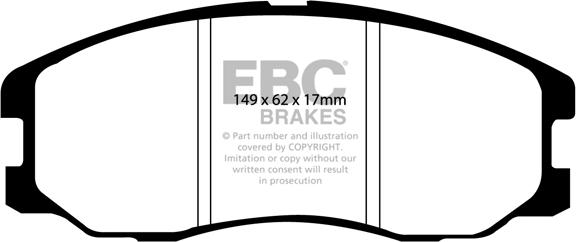 EBC Brakes DP1975 - Kit pastiglie freno, Freno a disco autozon.pro