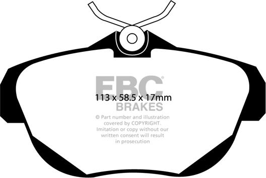 EBC Brakes DP1971 - Kit pastiglie freno, Freno a disco autozon.pro