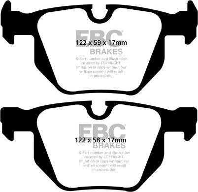 EBC Brakes DP1494 - Kit pastiglie freno, Freno a disco autozon.pro