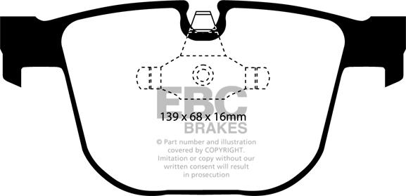 EBC Brakes DP81451RP1 - Kit pastiglie freno per elevate prestazioni autozon.pro