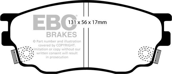 EBC Brakes DP21464 - Kit pastiglie freno, Freno a disco autozon.pro