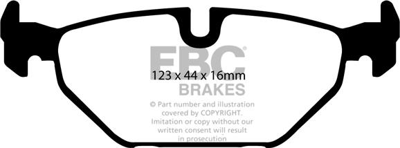 EBC Brakes DP1405 - Kit pastiglie freno, Freno a disco autozon.pro