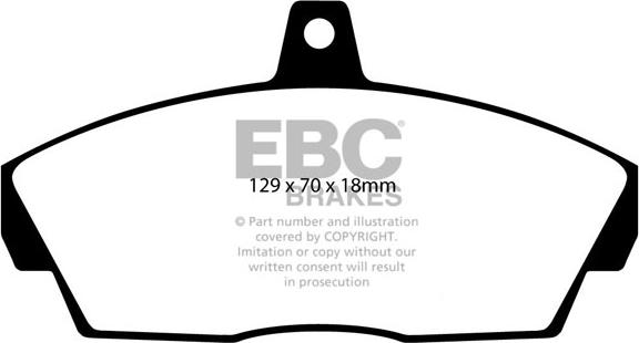 EBC Brakes DP1415 - Kit pastiglie freno, Freno a disco autozon.pro