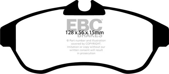 EBC Brakes DP1435 - Kit pastiglie freno, Freno a disco autozon.pro