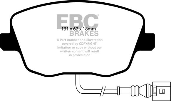 EBC Brakes DP21479 - Kit pastiglie freno, Freno a disco autozon.pro