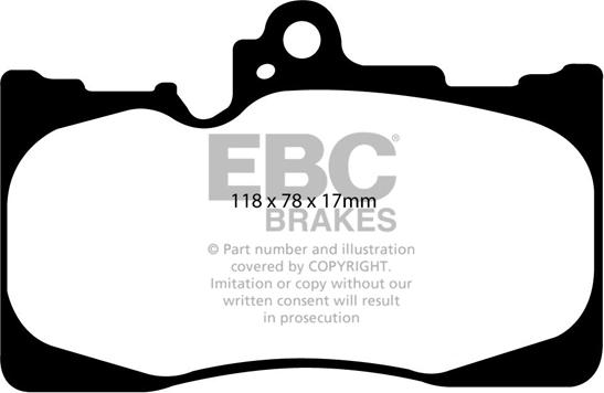 EBC Brakes DP1589 - Kit pastiglie freno, Freno a disco autozon.pro