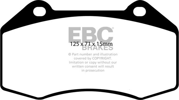 EBC Brakes DP21539 - Kit pastiglie freno, Freno a disco autozon.pro