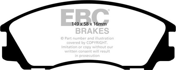 EBC Brakes DP1531 - Kit pastiglie freno, Freno a disco autozon.pro