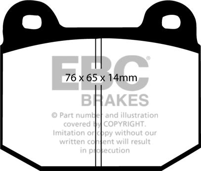 EBC Brakes DP81537RP1 - Kit pastiglie freno per elevate prestazioni autozon.pro