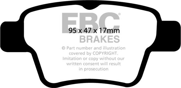 EBC Brakes DP1575 - Kit pastiglie freno, Freno a disco autozon.pro