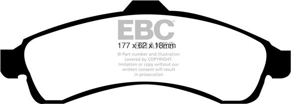 EBC Brakes DP61618 - Kit pastiglie freno, Freno a disco autozon.pro