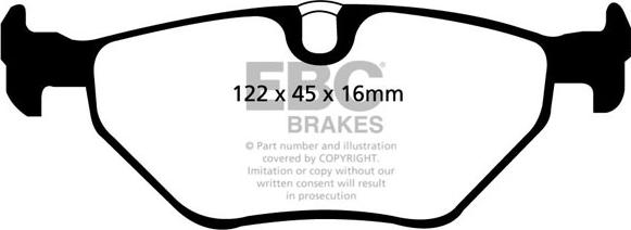 EBC Brakes DP1091 - Kit pastiglie freno, Freno a disco autozon.pro