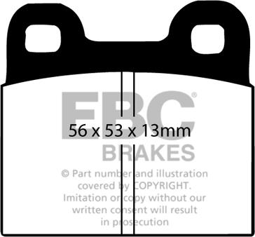 EBC Brakes DP105/4 - Kit pastiglie freno, Freno a disco autozon.pro