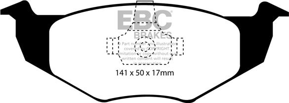 EBC Brakes DP1064 - Kit pastiglie freno, Freno a disco autozon.pro