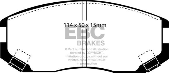 EBC Brakes DP21063 - Kit pastiglie freno, Freno a disco autozon.pro